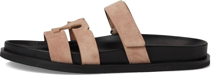 Tory Burch Ines Sport Slide Women's Sandals Malva/Perfect Black : 7 M, Suede - Image 6