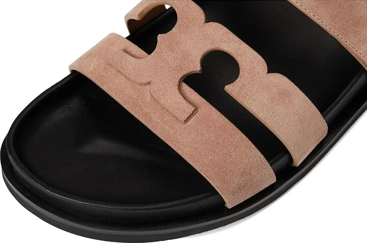Tory Burch Ines Sport Slide Women's Sandals Malva/Perfect Black : 7 M, Suede - Image 7