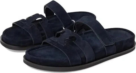 Tory Burch Ines Sport Slide Women's Sandals New Navy : 5.5 M, Suede