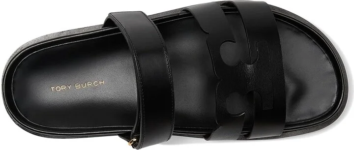Tory Burch Ines Sport Slide Women's Sandals Perfect Black : 8.5 M, Suede - Image 2