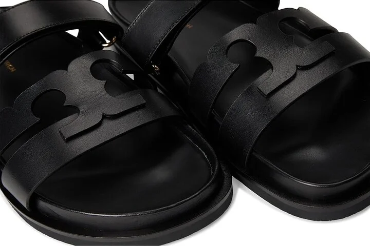 Tory Burch Ines Sport Slide Women's Sandals Perfect Black : 8.5 M, Suede - Image 7