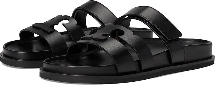 Tory Burch Ines Sport Slide Women's Sandals Perfect Black : 8.5 M, Suede