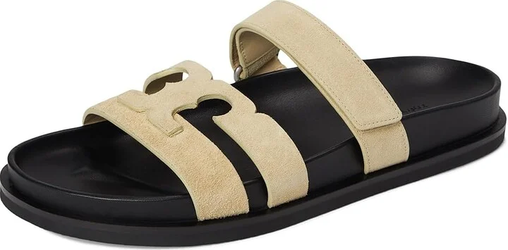 Tory Burch Ines Sport Slide Women's Sandals Praline/Perfect Black : 7 M, Suede - Image 5