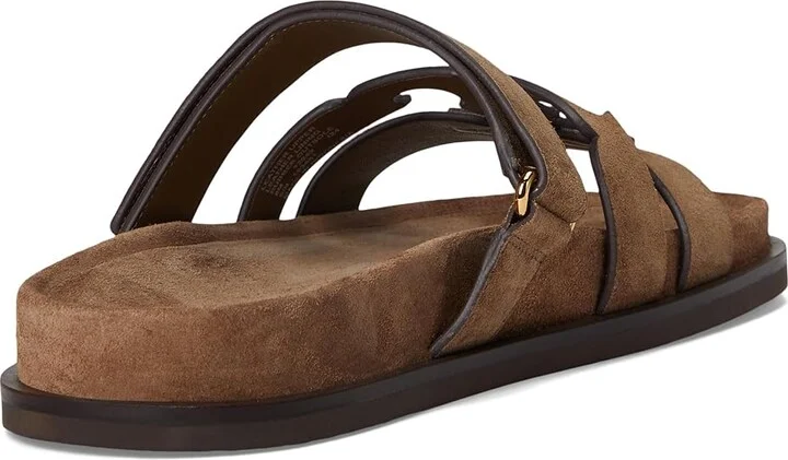 Tory Burch Ines Sport Slide Women's Sandals River Rock : 5 M, Suede - Image 4