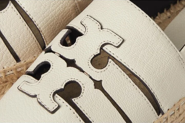 Tory Burch Ines Strap Platform Espadrille Women's Flat Shoes Light Cream : 8.5 M, Leather - Image 7