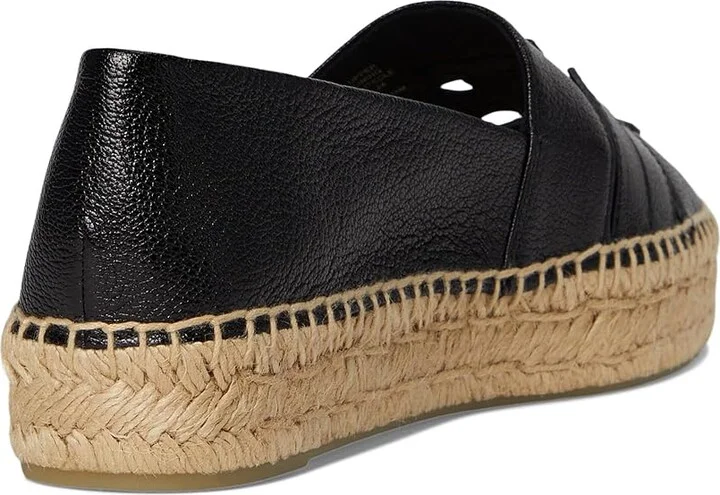 Tory Burch Ines Strap Platform Espadrille Women's Flat Shoes Perfect Black : 5 M, Leather - Image 4