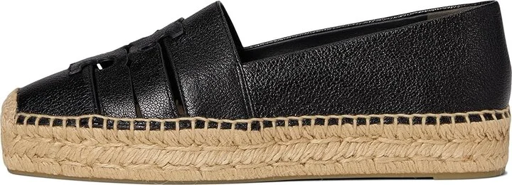 Tory Burch Ines Strap Platform Espadrille Women's Flat Shoes Perfect Black : 5 M, Leather - Image 6