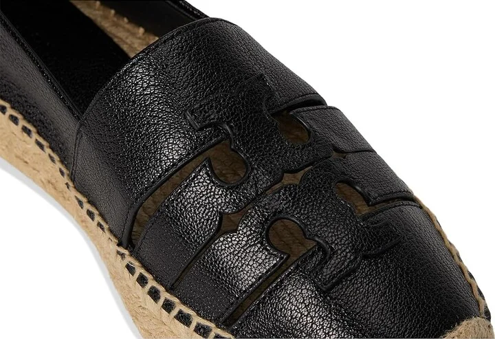 Tory Burch Ines Strap Platform Espadrille Women's Flat Shoes Perfect Black : 5 M, Leather - Image 7