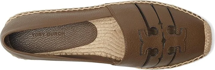 Tory Burch Ines Strap Platform Espadrille Women's Flat Shoes Wild Mushroom : 6.5 M, Leather - Image 2