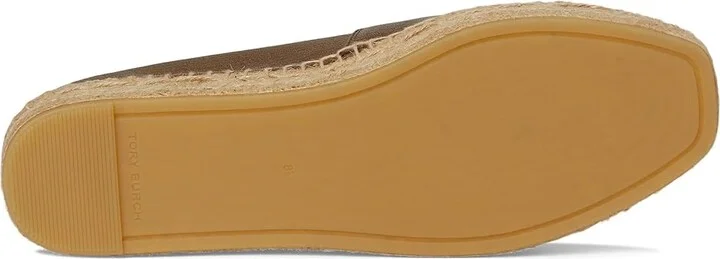 Tory Burch Ines Strap Platform Espadrille Women's Flat Shoes Wild Mushroom : 6.5 M, Leather - Image 3