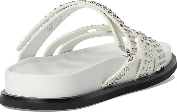 Tory Burch Ines Stud Sport Slide Women's Sandals Cloud/Silver : 9.5 M, Leather - Image 4