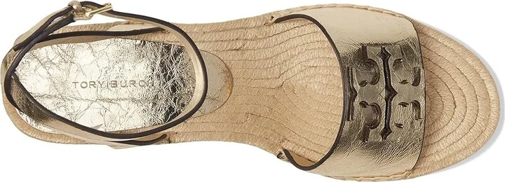 Tory Burch Ines Wedge Espadrille 50Mm Women's Sandals Spark Gold : 7.5 M, Leather - Image 2