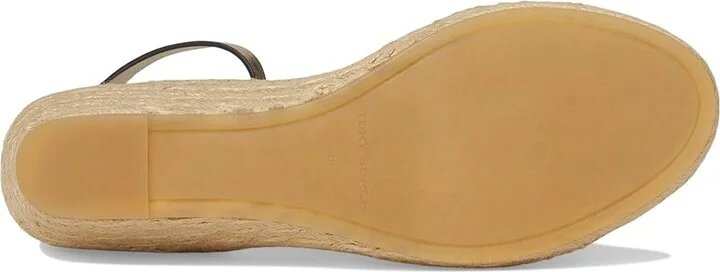 Tory Burch Ines Wedge Espadrille 50Mm Women's Sandals Spark Gold : 7.5 M, Leather - Image 3