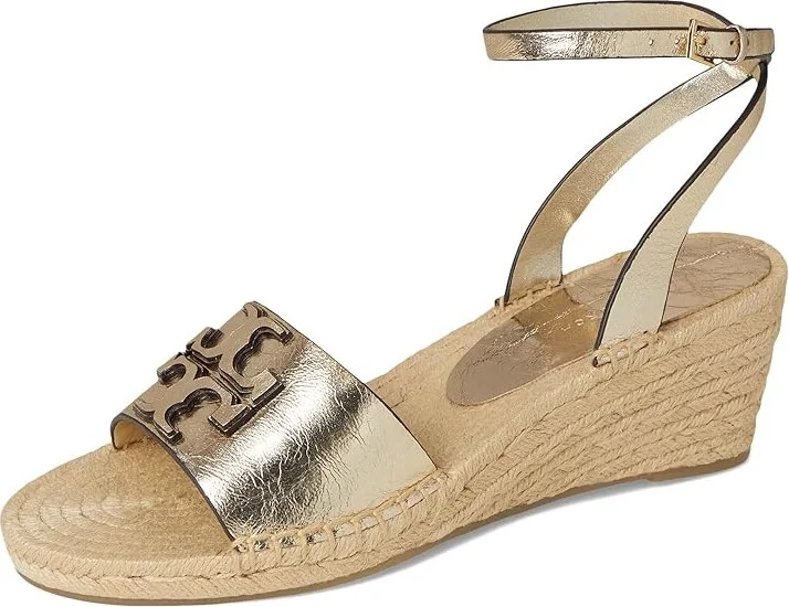 Tory Burch Ines Wedge Espadrille 50Mm Women's Sandals Spark Gold : 7.5 M, Leather - Image 5