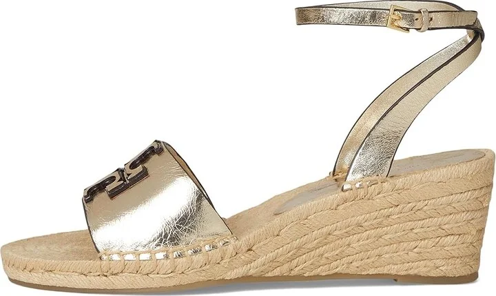 Tory Burch Ines Wedge Espadrille 50Mm Women's Sandals Spark Gold : 7.5 M, Leather - Image 6