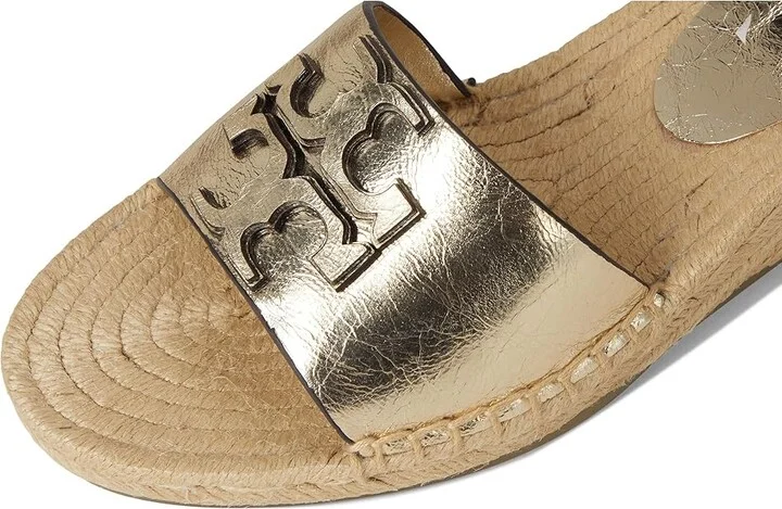 Tory Burch Ines Wedge Espadrille 50Mm Women's Sandals Spark Gold : 7.5 M, Leather - Image 7