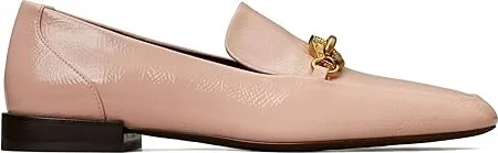 Tory Burch Jessa Loafers Women's Flat Shoes Pink Brick : 5.5 M, Leather - Image 4