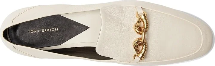 Tory Burch Jessa Loafers Women's Slip on Shoes Light Cream/Gold : 10.5 M, Leather - Image 2