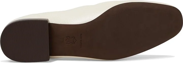 Tory Burch Jessa Loafers Women's Slip on Shoes Light Cream/Gold : 10.5 M, Leather - Image 3