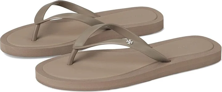 Tory Burch Kira Padded Flip-Flops Women's Sandals Mountain Gray/Silver : 11 M