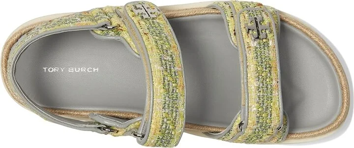 Tory Burch Kira Rope Sport Sandal Women's Shoes Yellow Multi/Loutre Gray : 12 M, Leather - Image 2