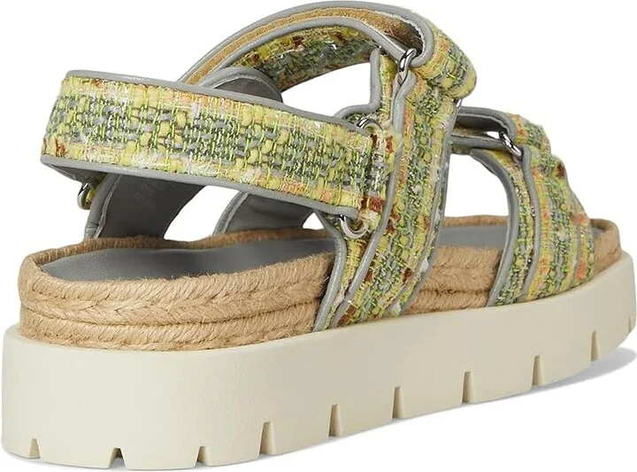 Tory Burch Kira Rope Sport Sandal Women's Shoes Yellow Multi/Loutre Gray : 12 M, Leather - Image 4