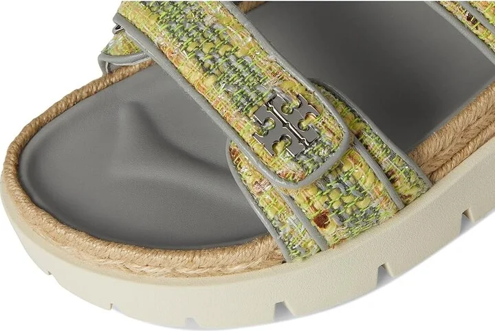 Tory Burch Kira Rope Sport Sandal Women's Shoes Yellow Multi/Loutre Gray : 12 M, Leather - Image 7