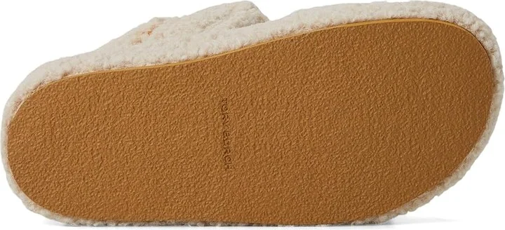 Tory Burch Kira Shearling Sport Sandal Women's Sandals Taupe : 10.5 M, Leather/Rubber/Wool - Image 3