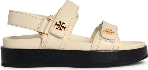 Tory Burch 'Kira Sport' Ivory Leather Sandals