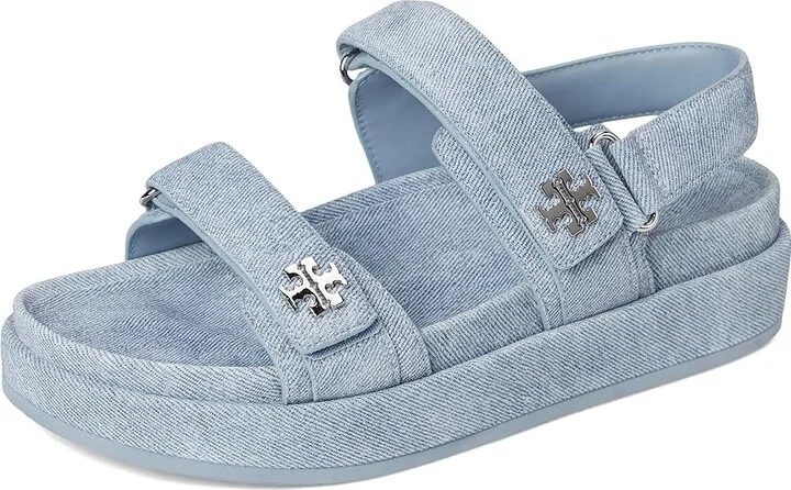 Tory Burch Kira Sport Sandal Women's Shoes Blue Cloud : 5 M, Leather - Image 5