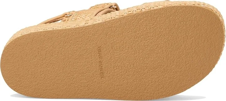 Tory Burch Kira Sport Sandal Women's Shoes Natural Raffia : 10 M, Leather - Image 3