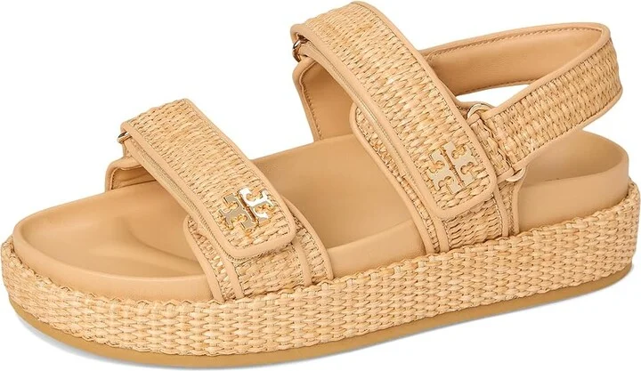 Tory Burch Kira Sport Sandal Women's Shoes Natural Raffia : 10 M, Leather - Image 5