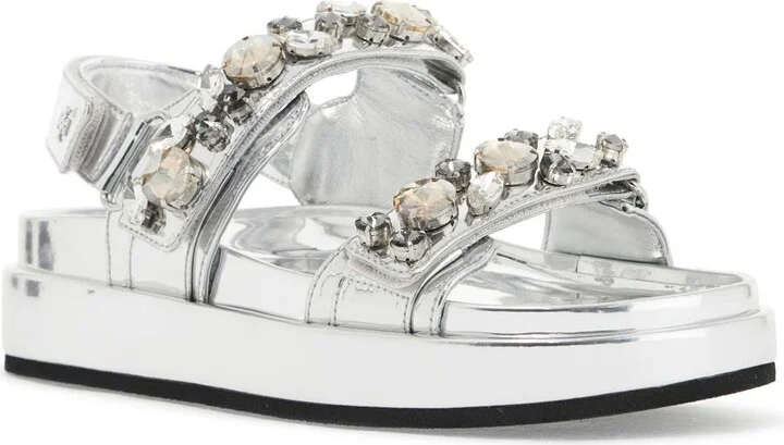 TORY BURCH kira sports sandals with crystals - Image 4