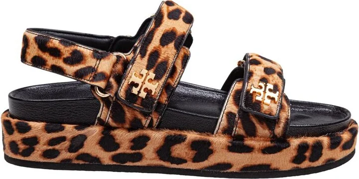 Tory Burch Kira Sporty Sandal In Calfskin Printed In Pony Skin