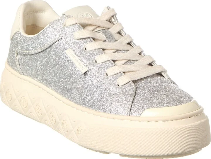 Tory Burch Ladybug Glitter Leather Sneaker