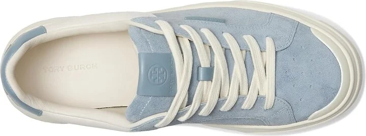 Tory Burch Ladybug Sneaker Women's Shoes Aria Blue/New Ivory/Aria Blue : 8 M, Leather - Image 2