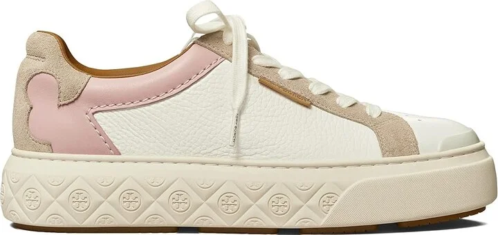 Tory Burch Ladybug Sneaker Women's Shoes White/Rosa/Calcare : 11 M, Leather - Image 3