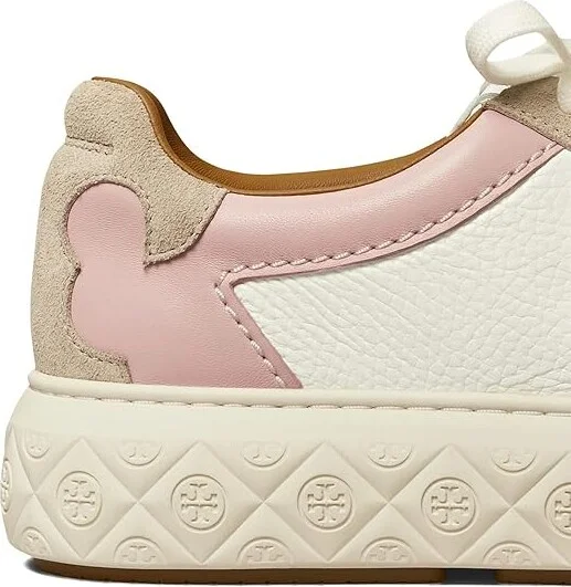 Tory Burch Ladybug Sneaker Women's Shoes White/Rosa/Calcare : 11 M, Leather - Image 4