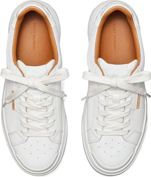 Tory Burch Ladybug Sneaker Women's Shoes White/White/White : 10 M, Leather - Image 2