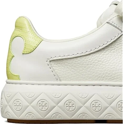 Tory Burch Ladybug Sneakers Women's Shoes Purity/Lime Green : 11 M, Leather - Image 3