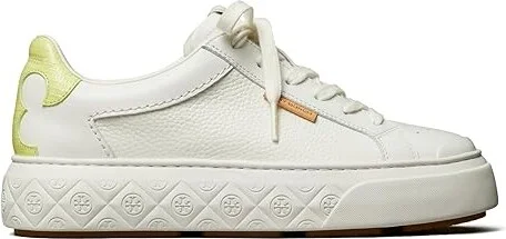 Tory Burch Ladybug Sneakers Women's Shoes Purity/Lime Green : 11 M, Leather - Image 4