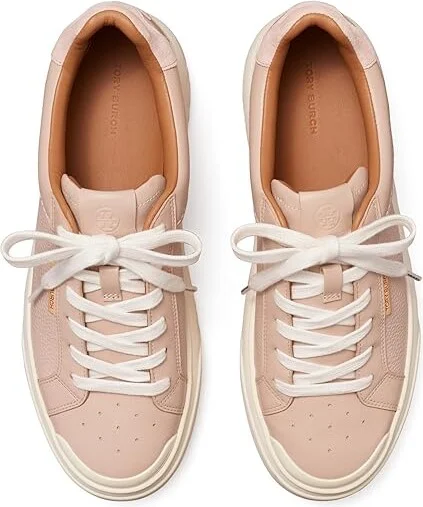 Tory Burch Ladybug Sneakers Women's Shoes Shell Pink/Shell Pink : 9.5 M, Leather - Image 2