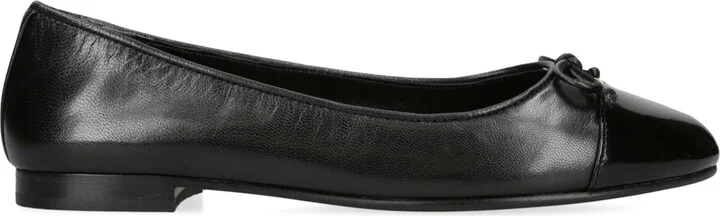 Tory Burch Leather Bow Ballet Flats