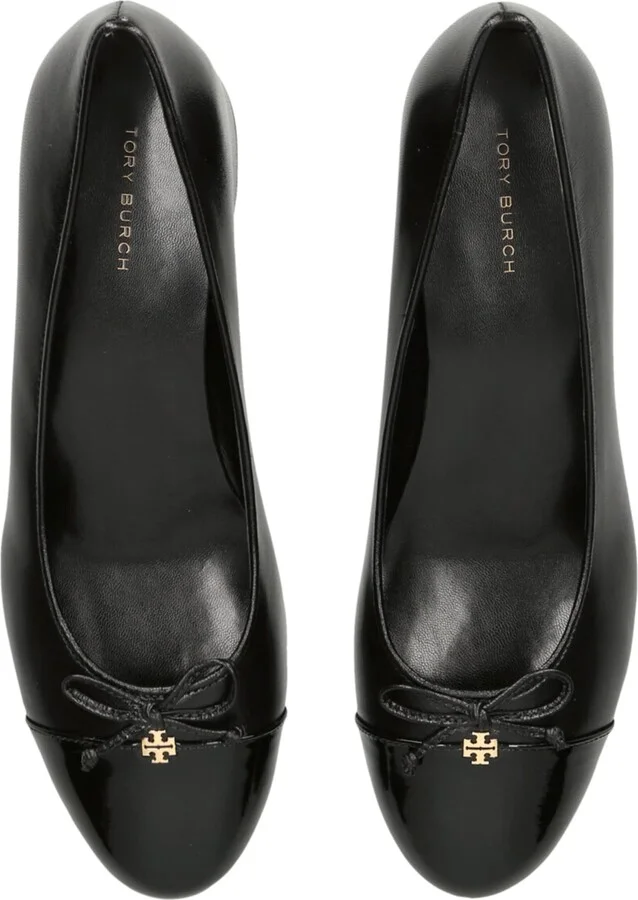 Tory Burch Leather Cap-Toe Pumps - Image 4