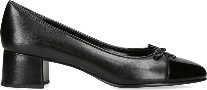 Tory Burch Leather Cap-Toe Pumps