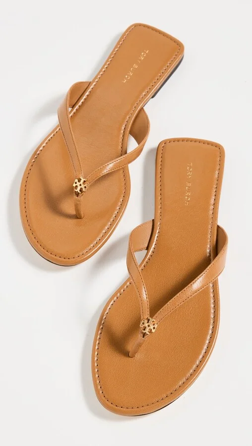 Tory Burch Leather Flip Flops - Image 3