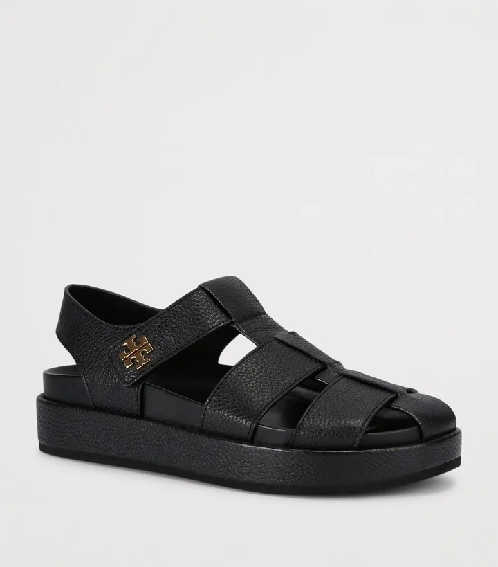 Tory Burch Leather Kira Fisherman Sandals - Image 3
