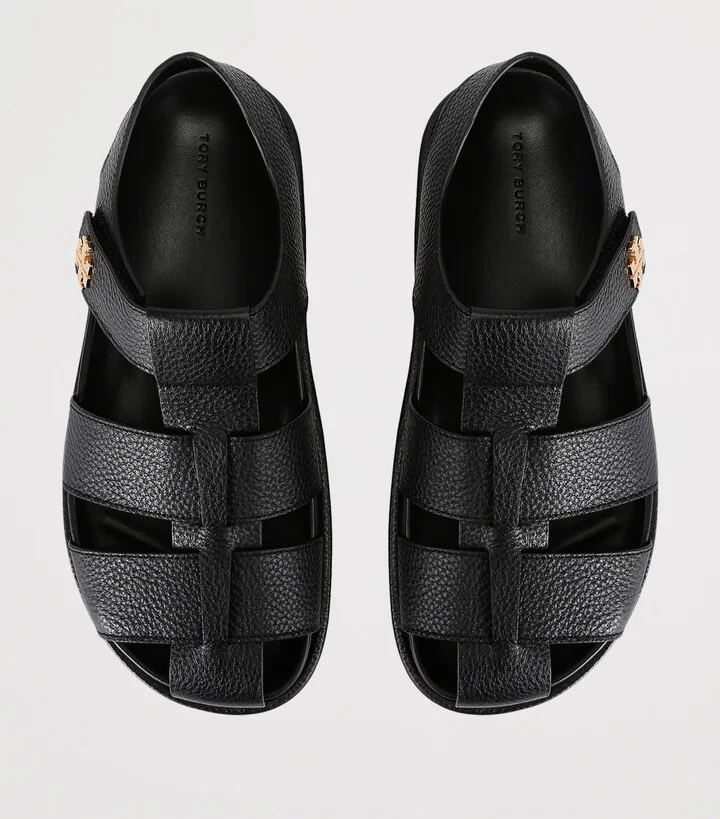 Tory Burch Leather Kira Fisherman Sandals - Image 4