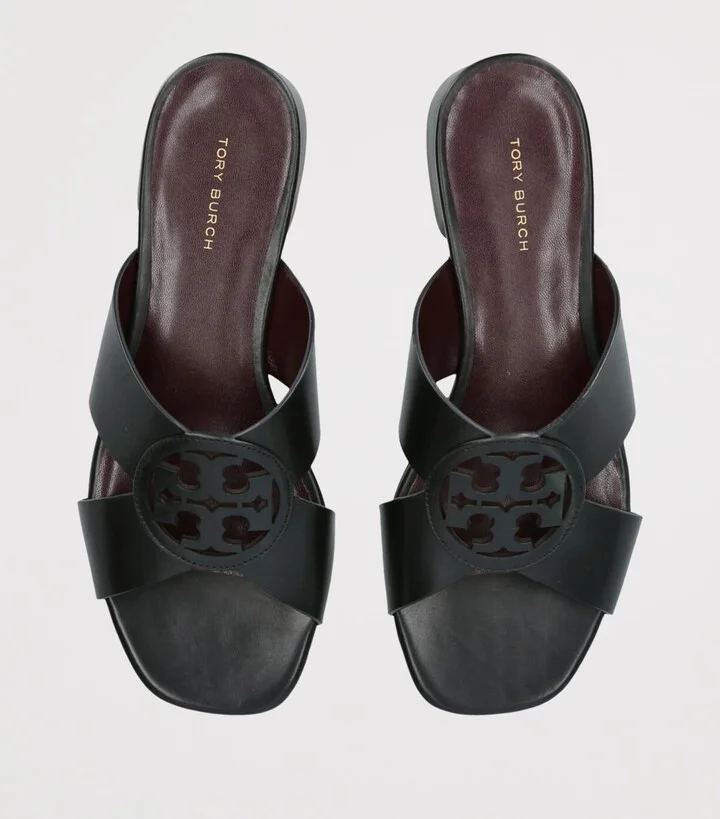 Tory Burch Leather Miller Sandals - Image 4