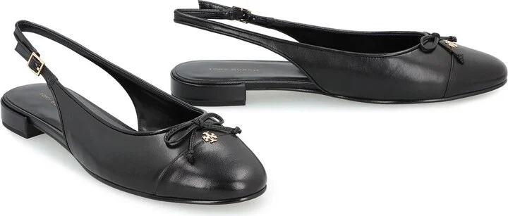Tory Burch Leather Slingback Pumps - Image 3